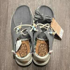 NWT Hey Dude Wendy Fringe Color Indigo Women’s Size 5